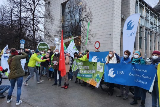 Demo Habeck Söder zum Thema Windkraft