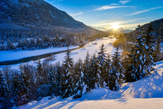 Isartal im Winter | ©  Dr. Broders