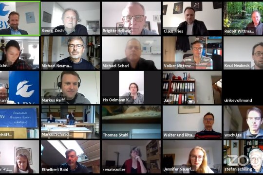 Screenshot Delegiertenversammlung 2020 online