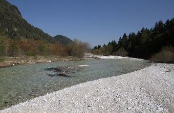 Fluss mit Kiesbank Obere Isar | © Hans-Joachim Fünfstück