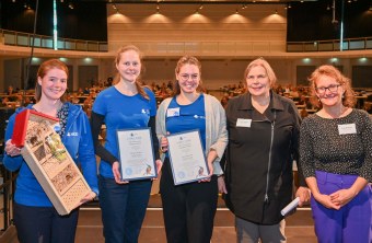 Isabel Rohde (Koordinatorin LBV-Hochschulgruppen), Anna Dachs, Miriam Wolf und Anke Brüchert | © Tobias Tschapka