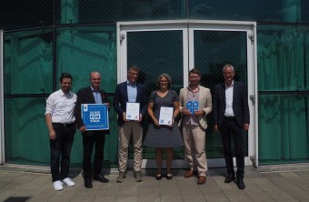 V.l.n.r.: Michael Seybold, Dr. Norbert Schäffer, Roman Preis, Brigitte  Strohmaier, Dr. Peter Stimmler, Markus Pannermayr | © Dr. Peter Stimmler