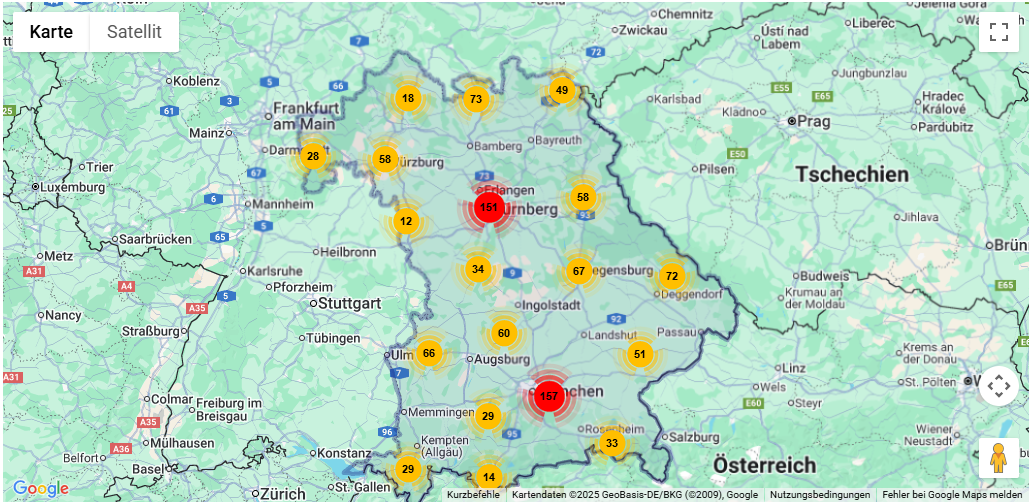 Karte Umweltschulen