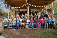 Gruppenbild der teilnehmenden Kitas an der Auszeichnung in Bamberg|©StMUV