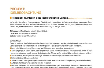 Broschüre natürlich lernen Beispiel Projektseite