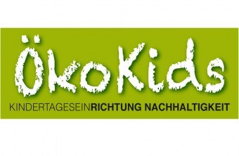Das Ökokids-Logo betont nachhaltige Kindertagesstätten und könnte vom LBV unterstützt werden.