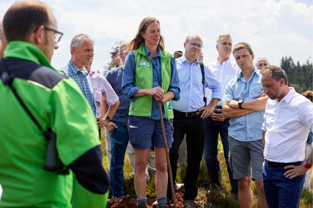 Besuch von Umweltminister Thorsten Glauber im Eglinger Filz | © Andreas Riedmiller