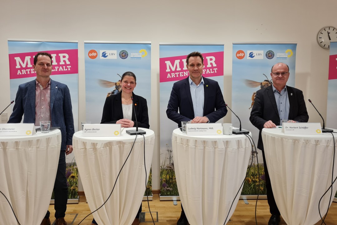Von links nach rechts: Claus Obermeier, Agnes Becker, Ludwig Hartmann, Dr. Norbert Schäffer| © Lena Motzer