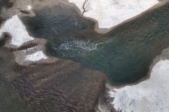 Kiesbank in Donau bei Staubing | © LBV