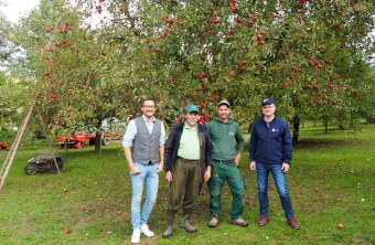 Thomas Lang (LVÖ Bayern), Georg Stöckl, Lorenz Stöckl, Dr. Norbert Schäffer (LBV) | © Franziska Wenger