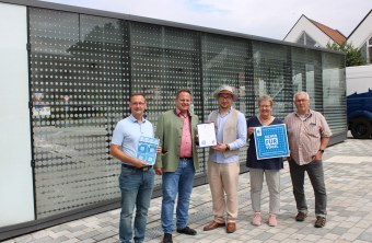 v.l.n.r: Bernd Ohnemüller, Ingo Lehmann, Dr. Peter Stimmler,  Kerstin Geyer, Erich Schiffelholz | © Stefan Linß (Stadt Kulmbach)