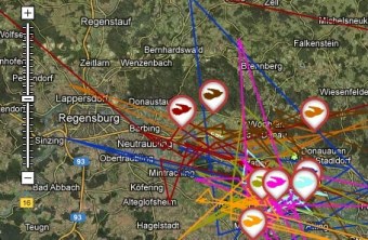 Kuckuck Telemetriekarte Mai 2013 | © LBV