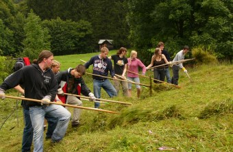 Wiesenmahd Jugendliche | © Richard Fischer