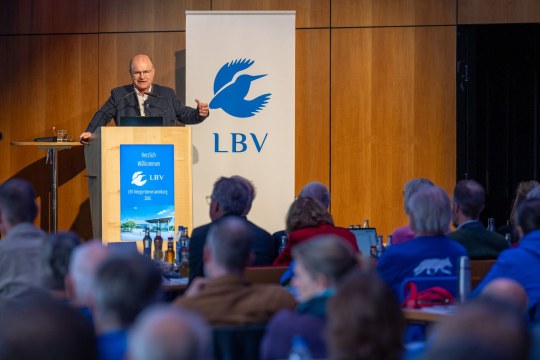Dr. Norbert Schäffer auf der LBV-Delegiertenversammlung 2026 | © Tobias Tschapka