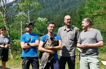 Toni Wegscheider, David Wegscheider mit Alosa, Daniel Hegglin und Christoph Heider | © Markus Leitner