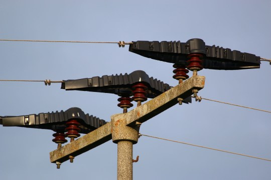 Gut gesicherter Mittelspannungsmast | © Peter Bria