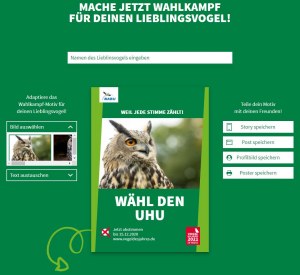 Screenshot Wahlkampfgenerator