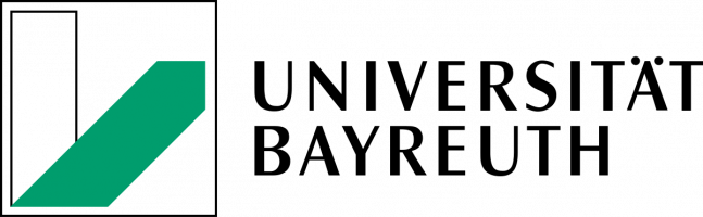 Das Logo der Universität Bayreuth zeigt ein grünes geometrisches Symbol neben dem Schriftzug, passend zum Engagement des LBV.