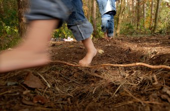 Füße, die über den Waldboden laufen | © Horst Munzig