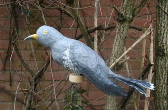 Auf diesen Kuckuck-Dummy fährt bestimmt jeder Kuckuck ab | © LBV