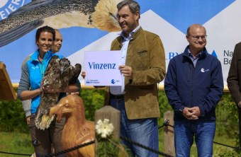 Magdalena-Deelmann-Markus-Söder-Norbert-Schäffer mit Vinzenz | © Markus Leitner