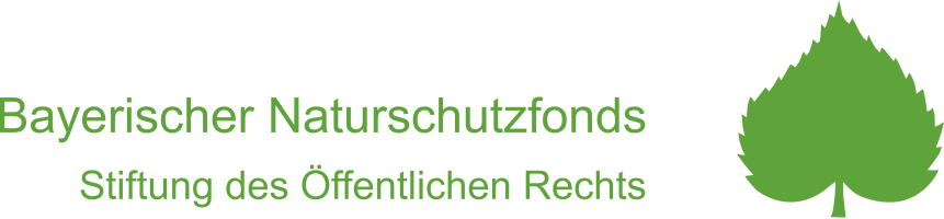 Das Logo des LBV, Landesbund für Vogel- und Naturschutz in Bayern e. V., zeigt ein grünes Blatt und fördert den Naturschutz.