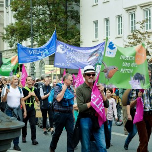 LBV-Demozug bei Mia ham's satt | © LBV