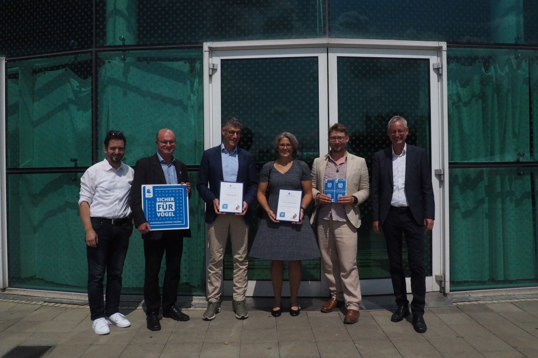 V.l.n.r.: Michael Seybold, Dr. Norbert Schäffer, Roman Preis, Brigitte  Strohmaier, Dr. Peter Stimmler, Markus Pannermayr | © Dr. Peter Stimmler