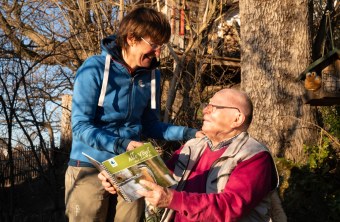 Projektleitung Kathrin Lichtenauer und ihr Vater | © Hannes Kleindienst