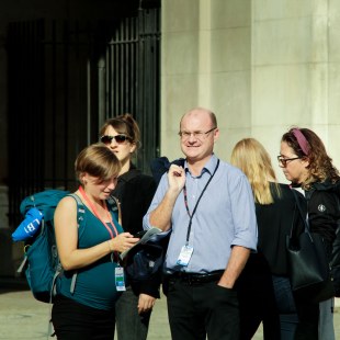 LBV Vorsitzender Dr. Norbert Schäffer (rechts) mit Referentin Kathrin Struller (links) | © LBV