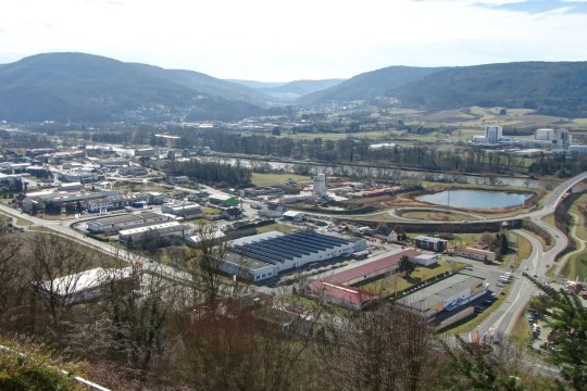 Großflächiges Industriegebiet der Gemeinde Eberbach am Neckar | © Thomas Staab