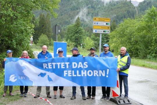 LBV protestiert gegen Bauarbeiten am Fellhorn | © LBV