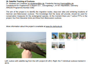 Kuckuck Telemetrie im JTA Report | © LBV