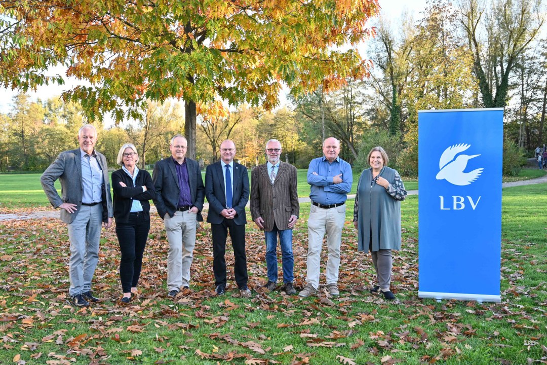 LBV Vorstand; Hartwig Brönner, Ursula Schmidt-Hoensdorf, Michael Scharl, Dr. Norbert Schäffer, Frank Reißenweber, Dr. Rolf Helfrich, Doris Thurau | © Tobias Tschapka