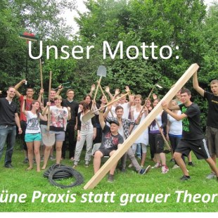 Schulgarten-Wettbewerb 2016 Friedrich-Rückert-Gymnasium Motto | © Friedrich-Rückert-Gymnasium