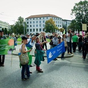 Demozug zum Odeonsplatz in München bei Mia ham's satt | © LBV