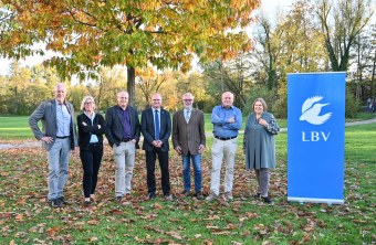 Gewählter LBV Vorstand 2022, v.l.nr. Hartwig Brönner, Ursula Schmidt-Hoensdorf, Michael Scharl, Dr. Norbert Schäffer, Frank Reißenweber, Dr. Rolf Helfrich, Doris Thurau | © Tobias Tschapka