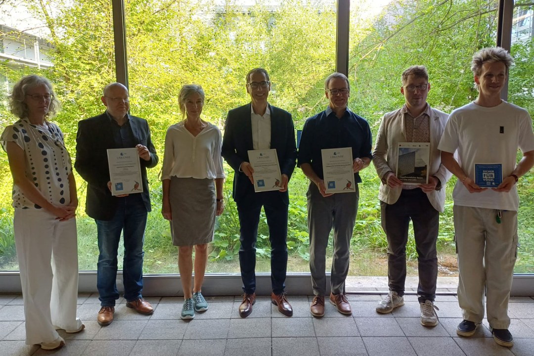 v.l.n.r: Elke von Markreither, Stefan Krabatsch, Petra Faldum, Utto Spielbauer, Prof. Dr. Christoph Skornia, Dr. Peter Stimmler, Lenz Franzke | © LBV