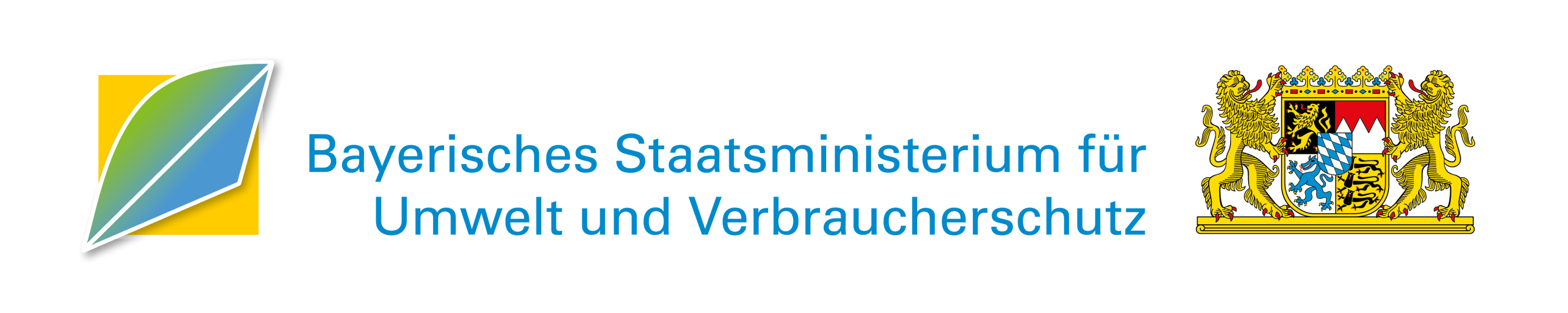 Das Logo des Bayerischen Staatsministeriums für Umwelt und Verbraucherschutz und des LBV.