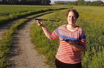 Friederike Herzog am Telemetrieren | © H. Armer