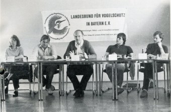 Gerhard Koller (2.v.l.), Ludwig Sothmann (Mitte) und Norbert Schäffer (2.v.r.)