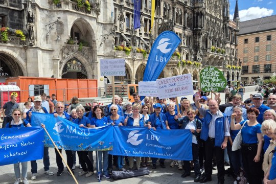 LBV bei Protestaktion "Rettet die Berge" | © LBV