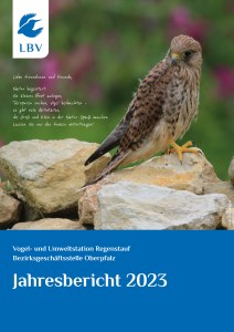 Titelblatt Jahresbericht 2023 Vogelauffangstation Regenstauf  | © LBV