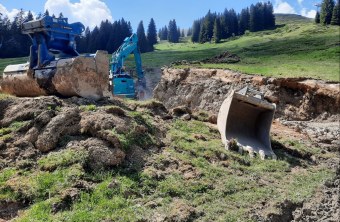 Baggerarbeiten am Fellhorn | © LBV