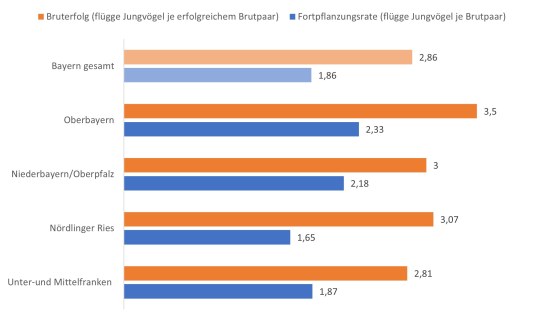 Ergebnisse der Wiesenweihen Brutsaison 2021 in Bayern |© LBV