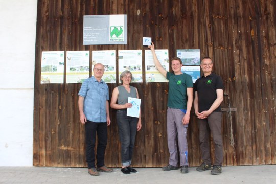 Norbert Schäffer; Eveline, Stefan und Hubert Heigl (Naturland) | © Christiane Geidel