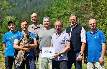 v. l. n. r.: Toni Wegscheider, David Schuhwerk mit Alosa, Daniel Hegglin, Christoph Heider, Thorsten Glauber, Michael Koller und Norbert Schäffer | © Markus Leitner
