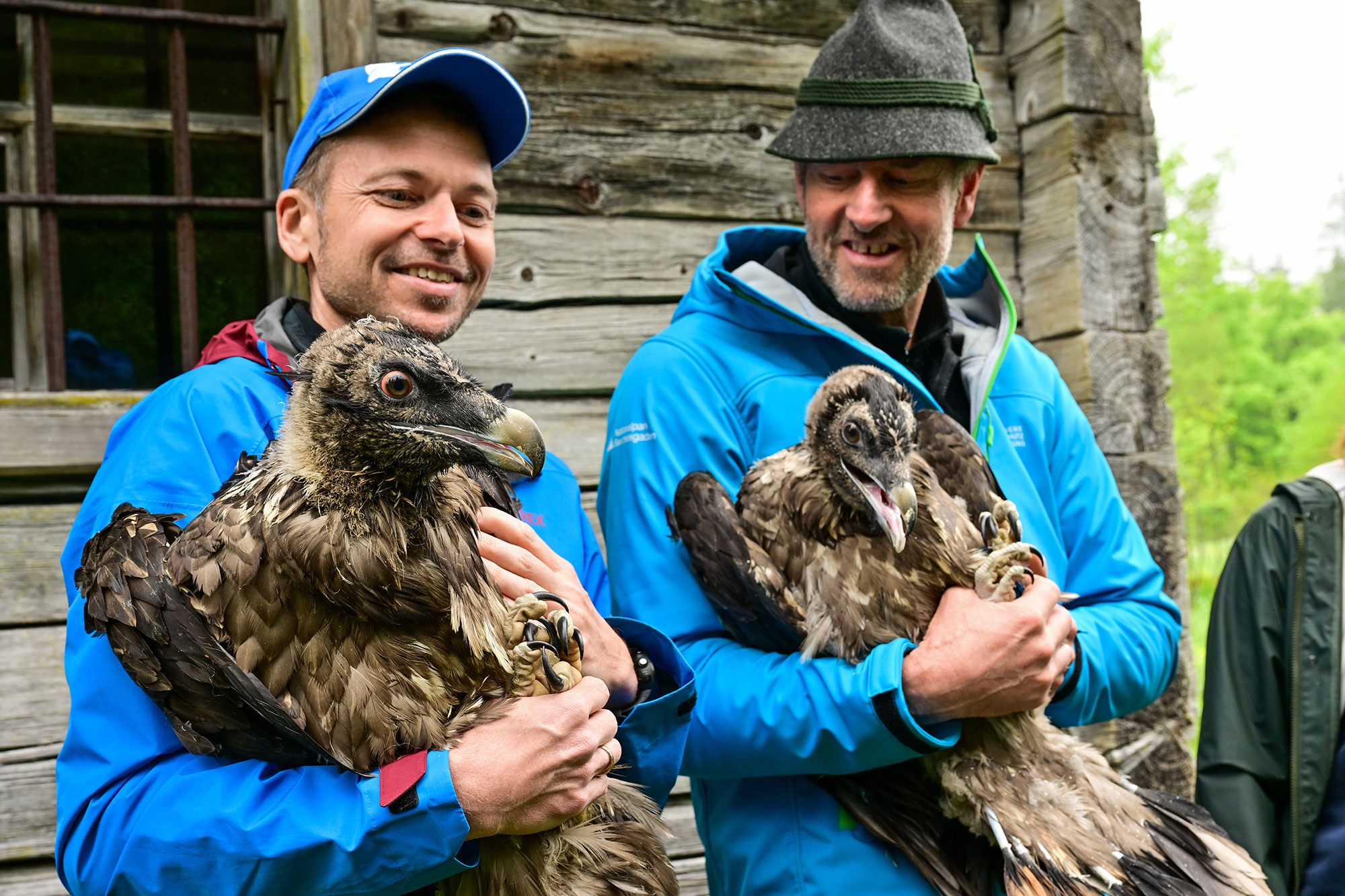 Toni Wegscheider und Christian Willeitner mit Sisi und Nepomuk  | © Hansruedi Weyrich