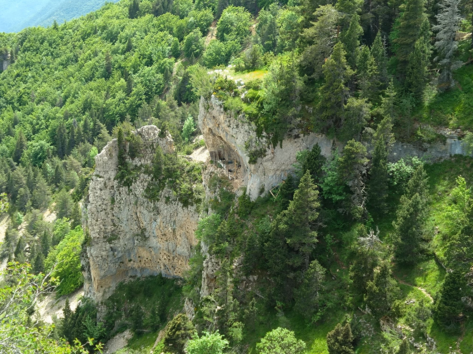 Übersicht Auswilderungsnische Vercors |© Toni wegscheider, LBV