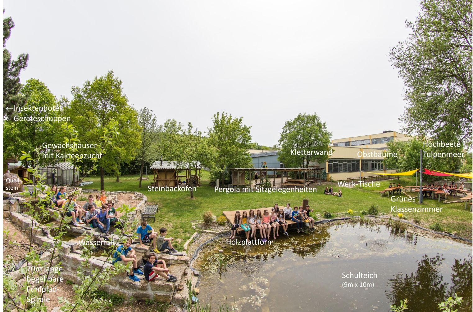 Schulgarten-Wettbewerb 2016 Friedrich-Rückert-Gymnasium Überblick | © Friedrich-Rückert-Gymnasium